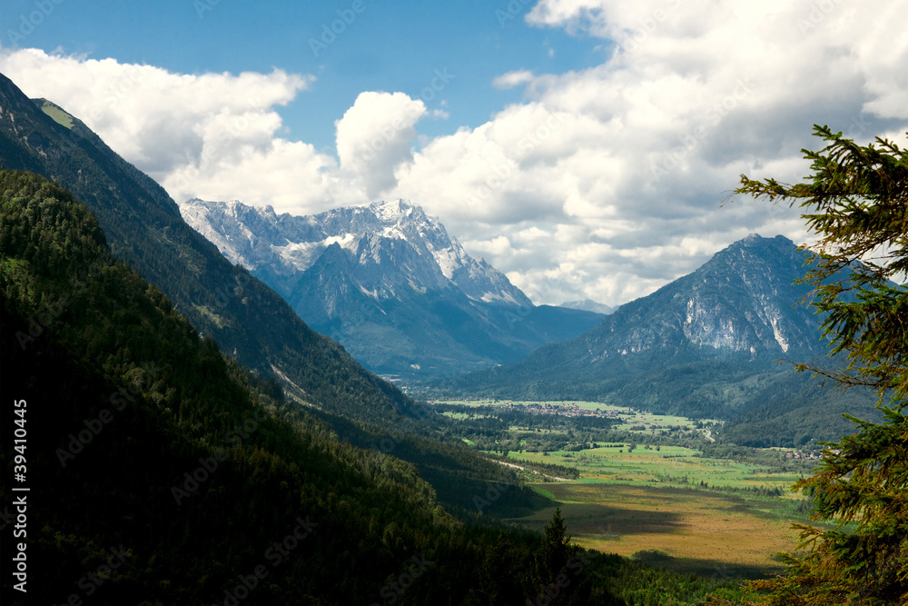 view on Apls from a mountain top