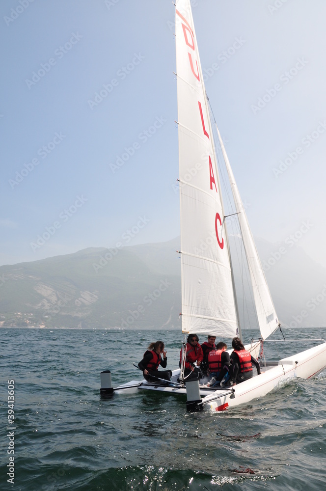 Naklejka premium Segeln - Largo di Garda, IT Mai 2011