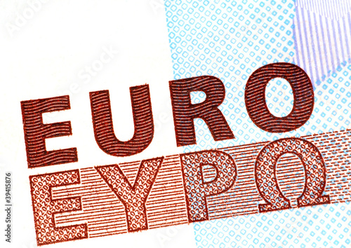 Euro Banknote detail