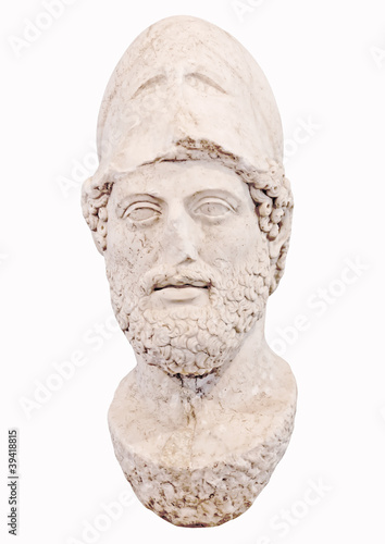 Bust of the greek statesman Pericles of Athens Greece