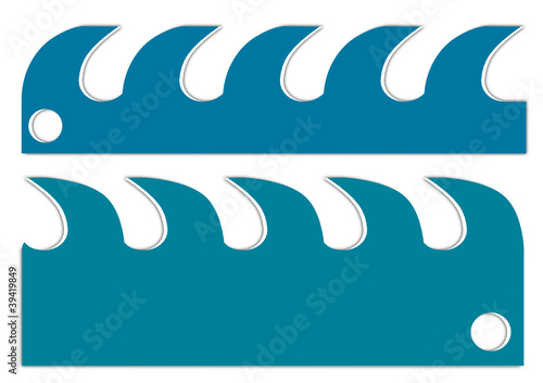 Logo for carpenters and joiners - saw blade - Illustration