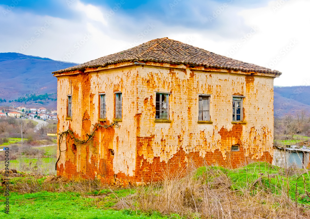 Very old house in village Gavros near Kastoria in Greece