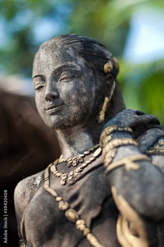 asian female statue