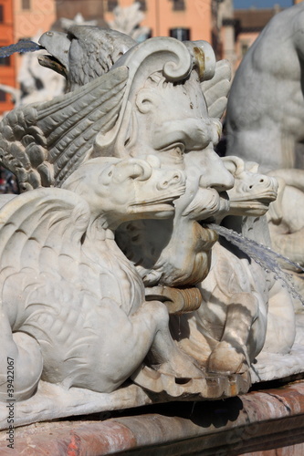 Moor fountain in Navona Square