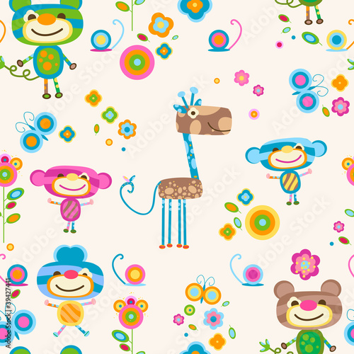 animals seamless background