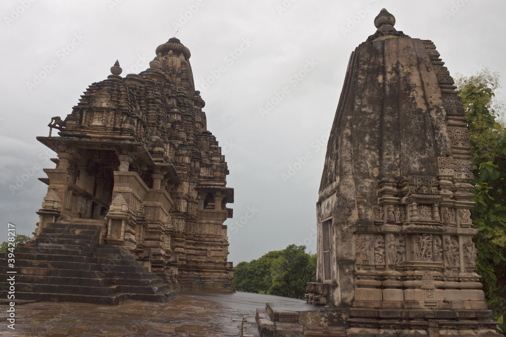 Temples of the western group in Khajuraho, India