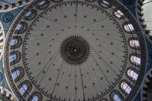 Cupola of Rustem Pasa mosque in Istanbul  Turkey