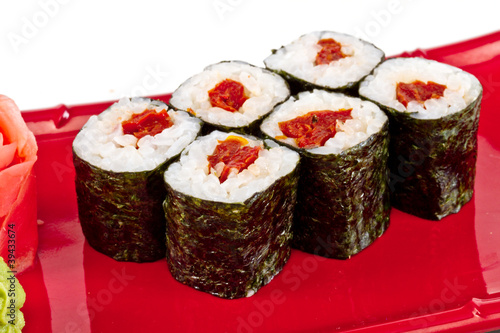 Wallpaper Mural japan vegetarian roll with tomato Torontodigital.ca