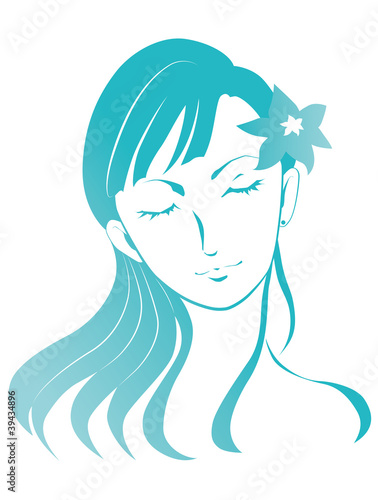 Flower girl vector_03