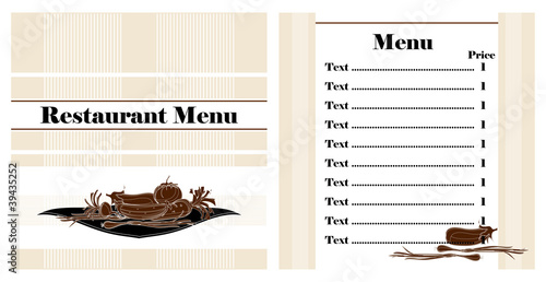 restaurant menu design