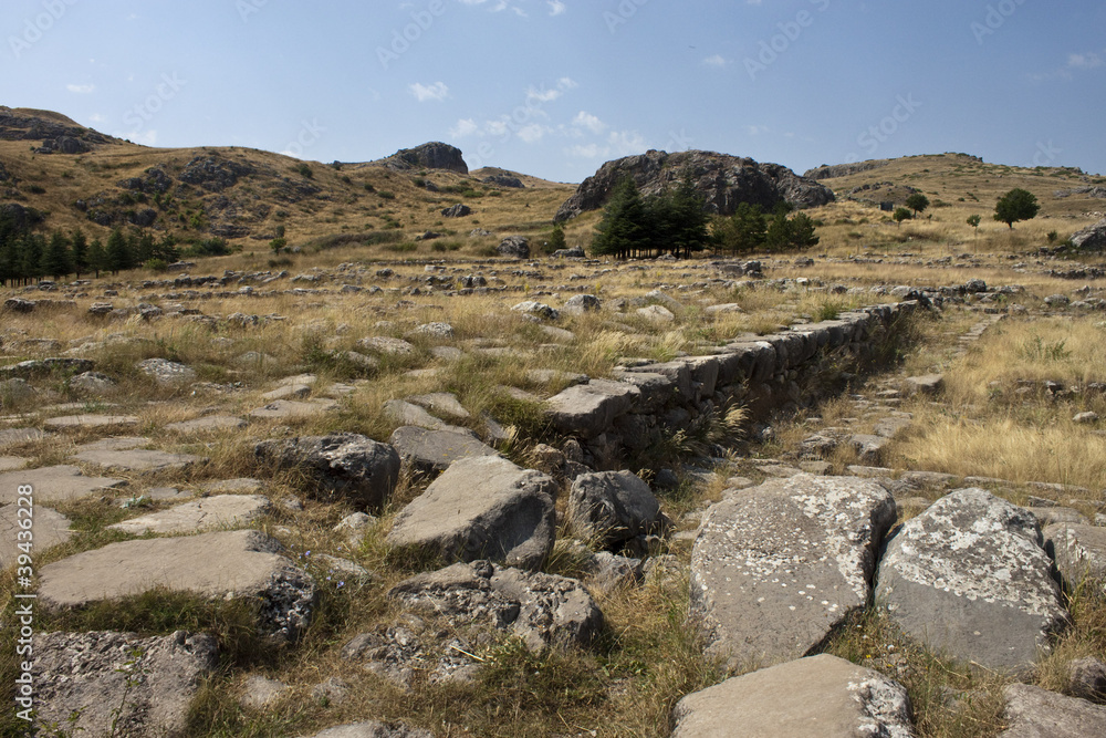 Ruins of old Hittite capital Hattusa, Turkey