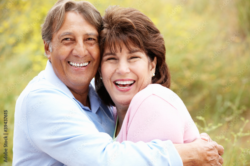 Senior Hispanic couple outdoors Senior Hispanic couple outdoors