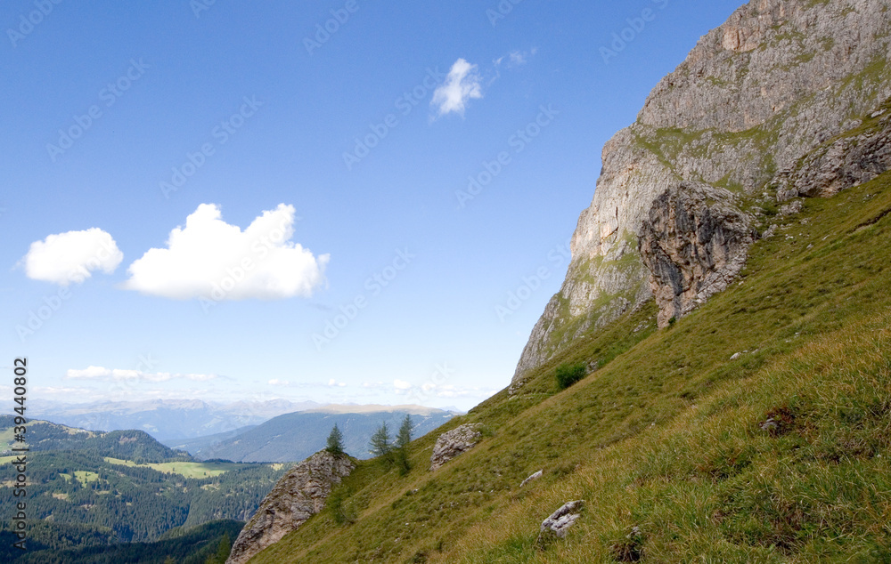 Blick auf die Seiser Alm - Dolomiten - Alpen