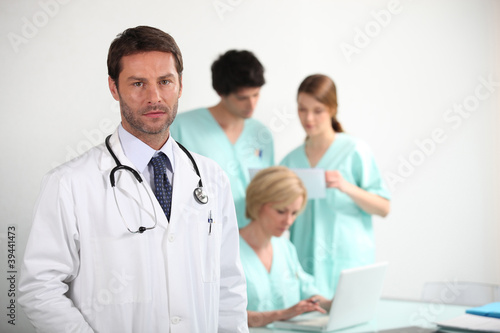 Doctor and nurses