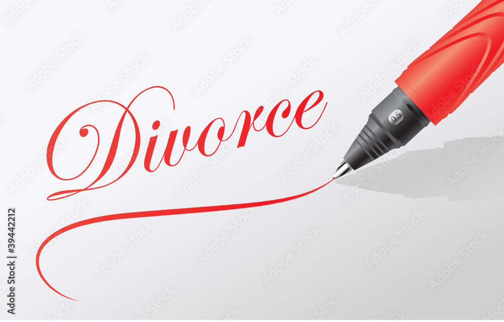 Naklejka signature du divorce