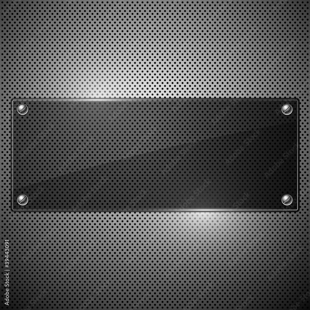 Obraz Vector new plate transparency design background illustration
