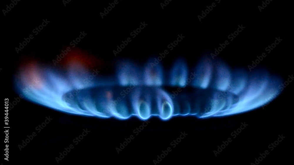 Gas burners in the kitchen oven Gas burners in the kitchen oven