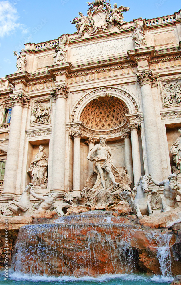 Rome in October.The Trevi.