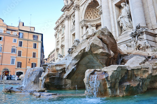 Rome in October.The Trevi. photo
