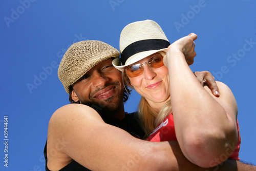 Couple on holiday together