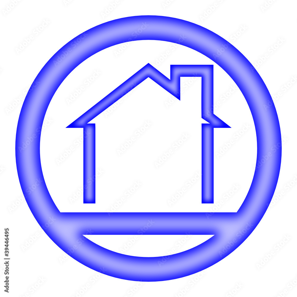 Logo - a house with a gable roof - Illustration Logo - a house with a gable roof - Illustration