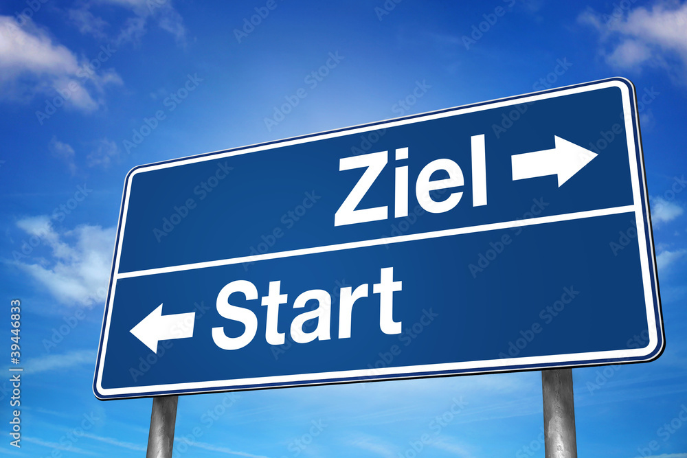 Obraz premium Ziel Start!