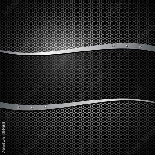 Abstract vector metal black transparency background illustration