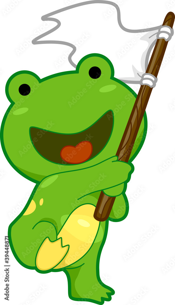 Obraz premium Frog Celebrating