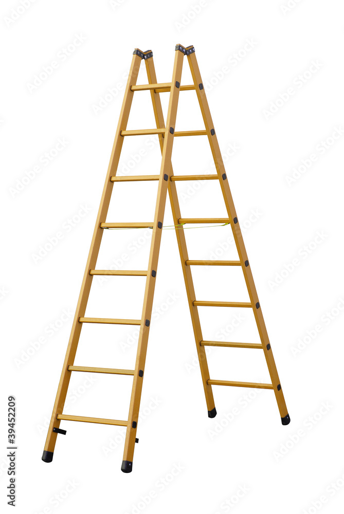 Herringbone ladder (clipping path!) Herringbone ladder (clipping path!)