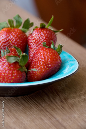 Strawberries on Plate