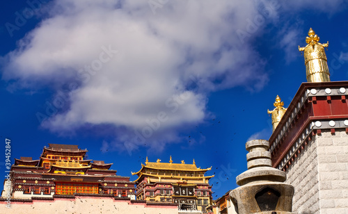 Photo of Ganden Sumtseling Monastery in Yunnan Province China photo