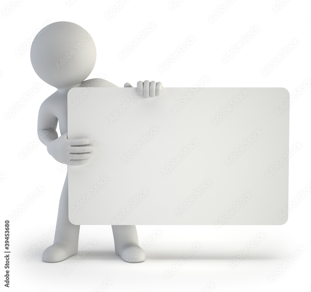 3d small people - your empty board