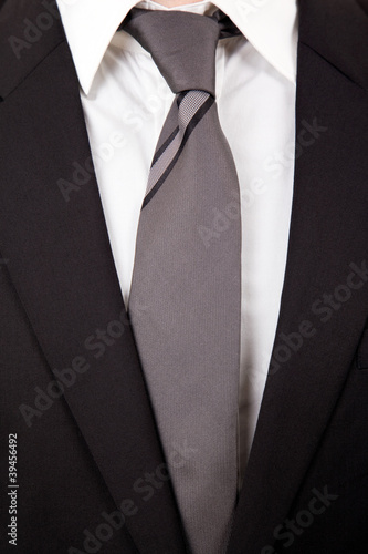 closeup businessman suit