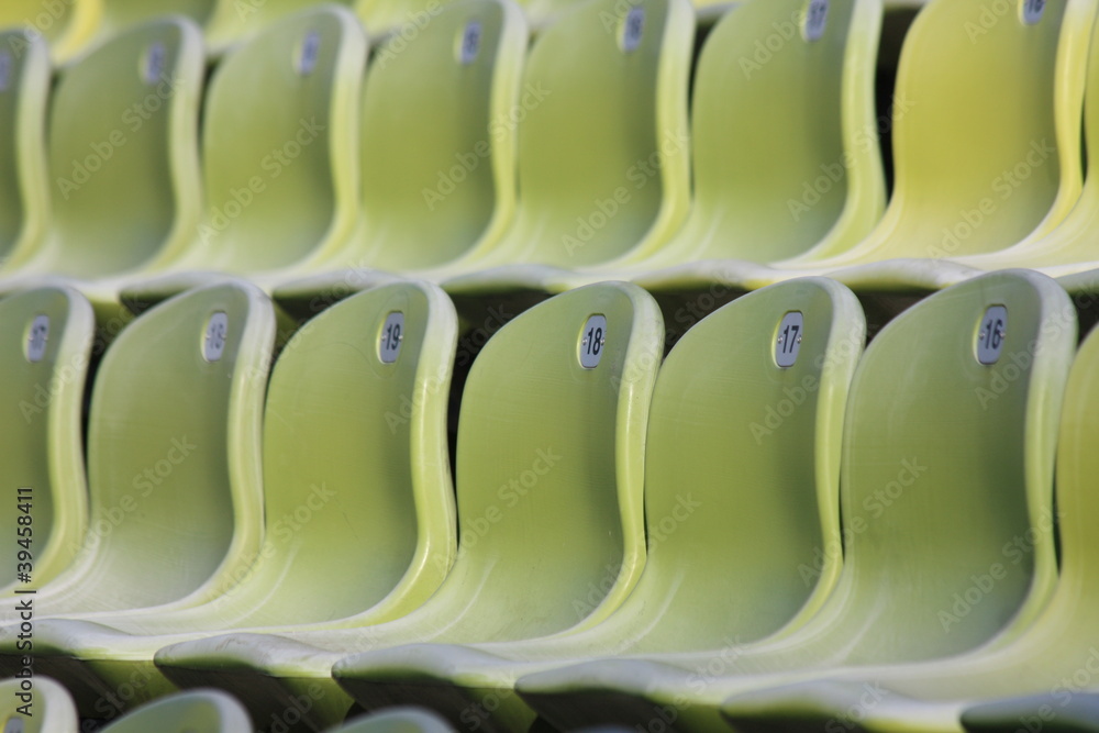 Fototapeta premium Plastic chairs