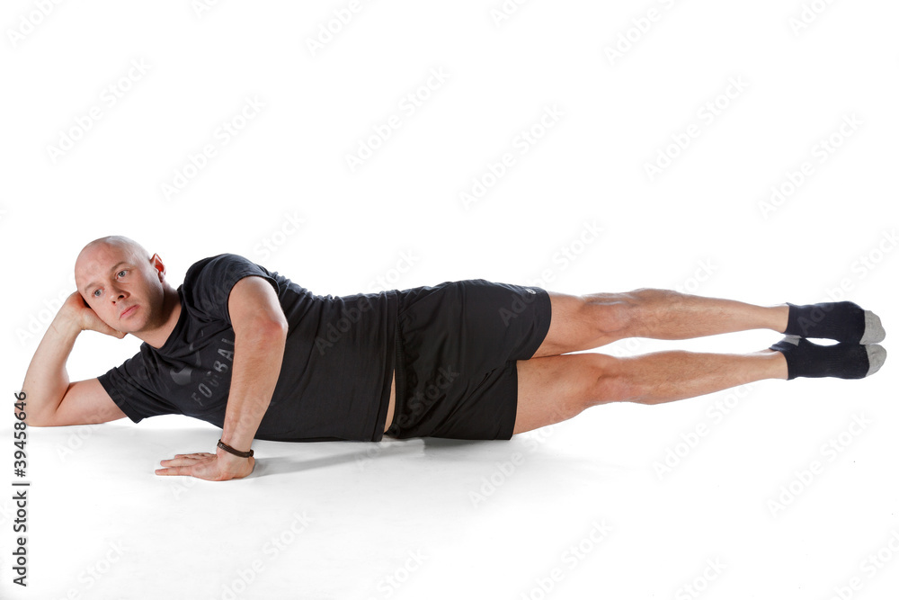 Obraz premium Pilates position - Side Kick Big Scissors