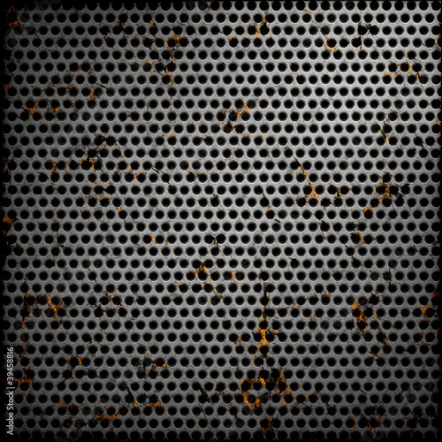 Perforated metal background