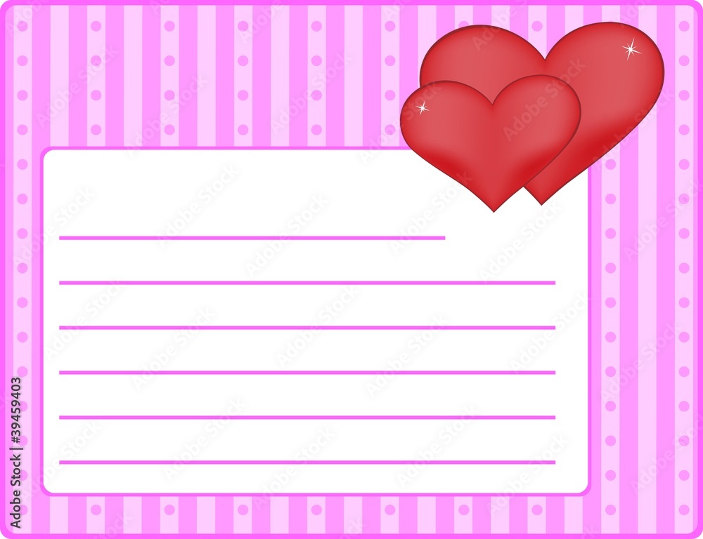Valentine theme - card Valentine theme - card