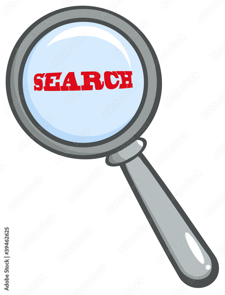 Magnifying Glass With Word Search