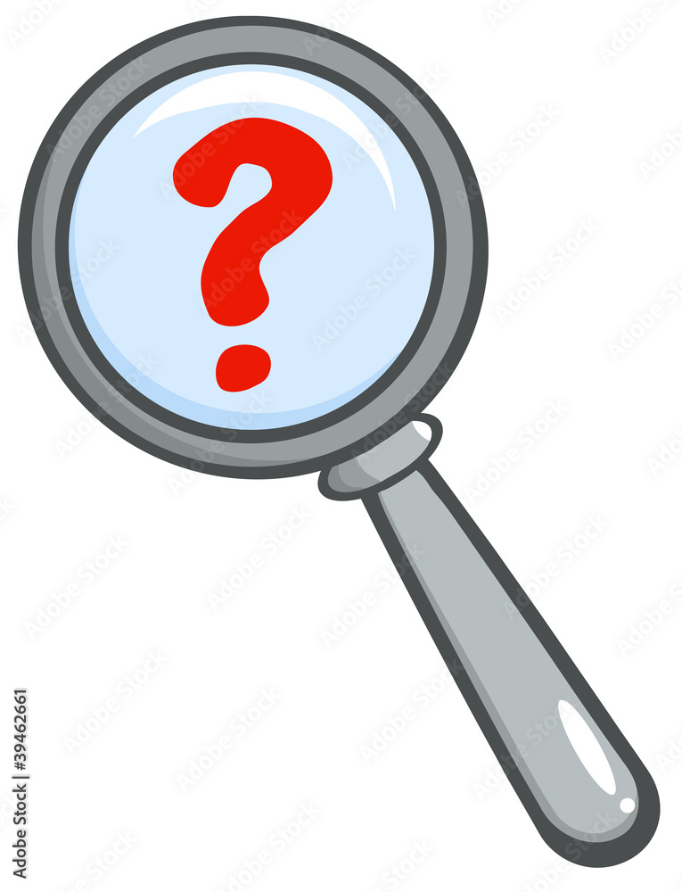Magnifying Glass With Question Mark Magnifying Glass With Question Mark