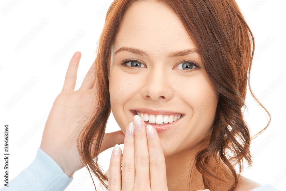 Fototapeta premium woman listening gossip