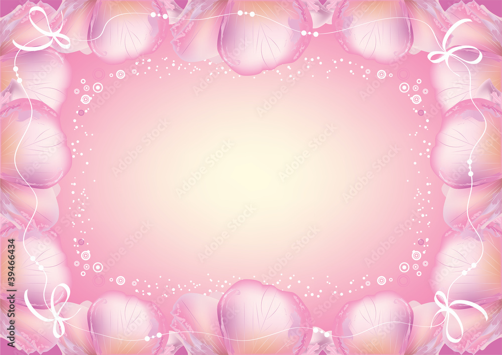 Abstract flowers background with place for your text, frame vect