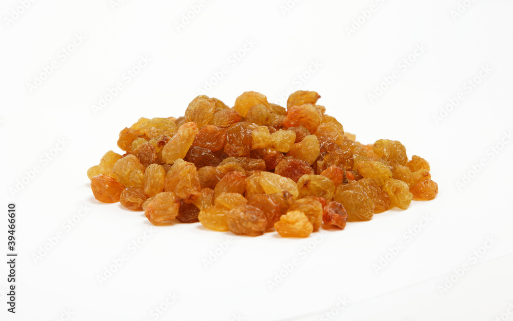 Raisins isolated on a white background Raisins isolated on a white background