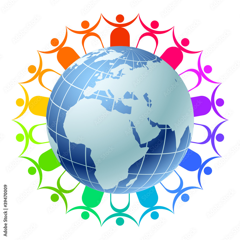 Community of people joined around the globe 4