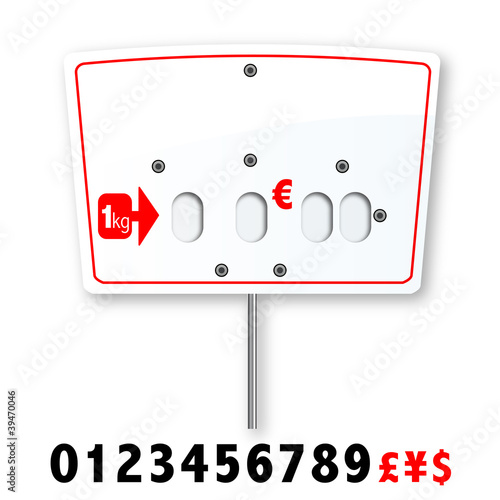 Etiquette "pique-prix"