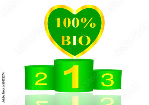 100% organic product - best of all - illustration