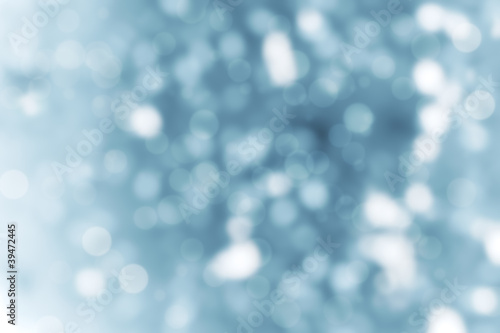 Defocused blue abstract christmas background