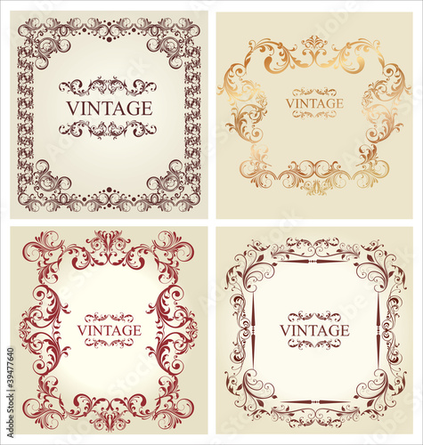 Vintage frame - set