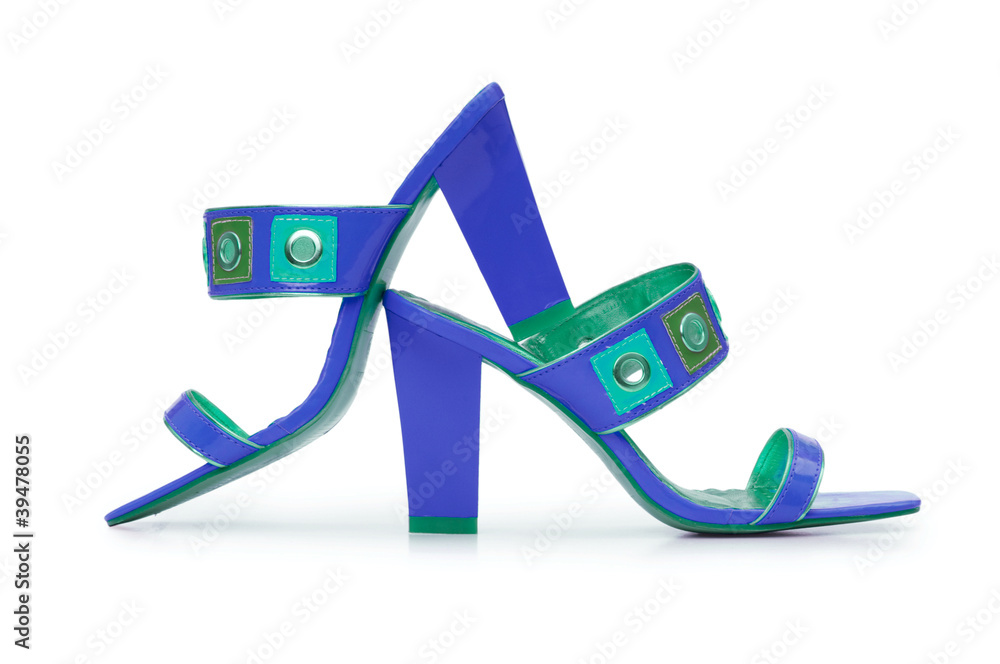 Female shoes on white background Female shoes on white background
