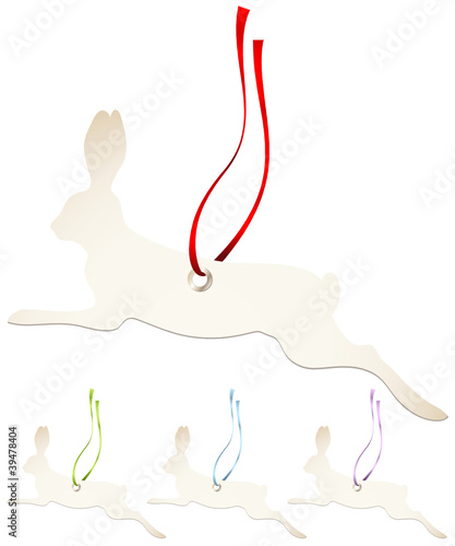 Easter Hangtags Jumping Bunny