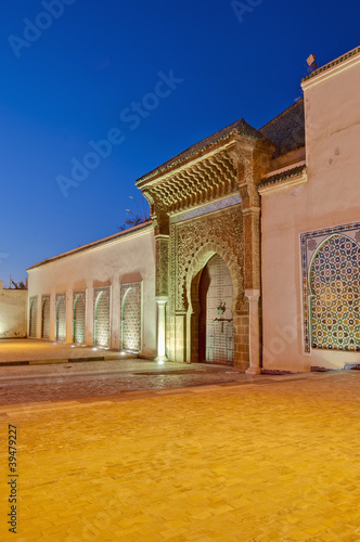 Moulay Ismail Mausoleum at Meknes, Morocco photo